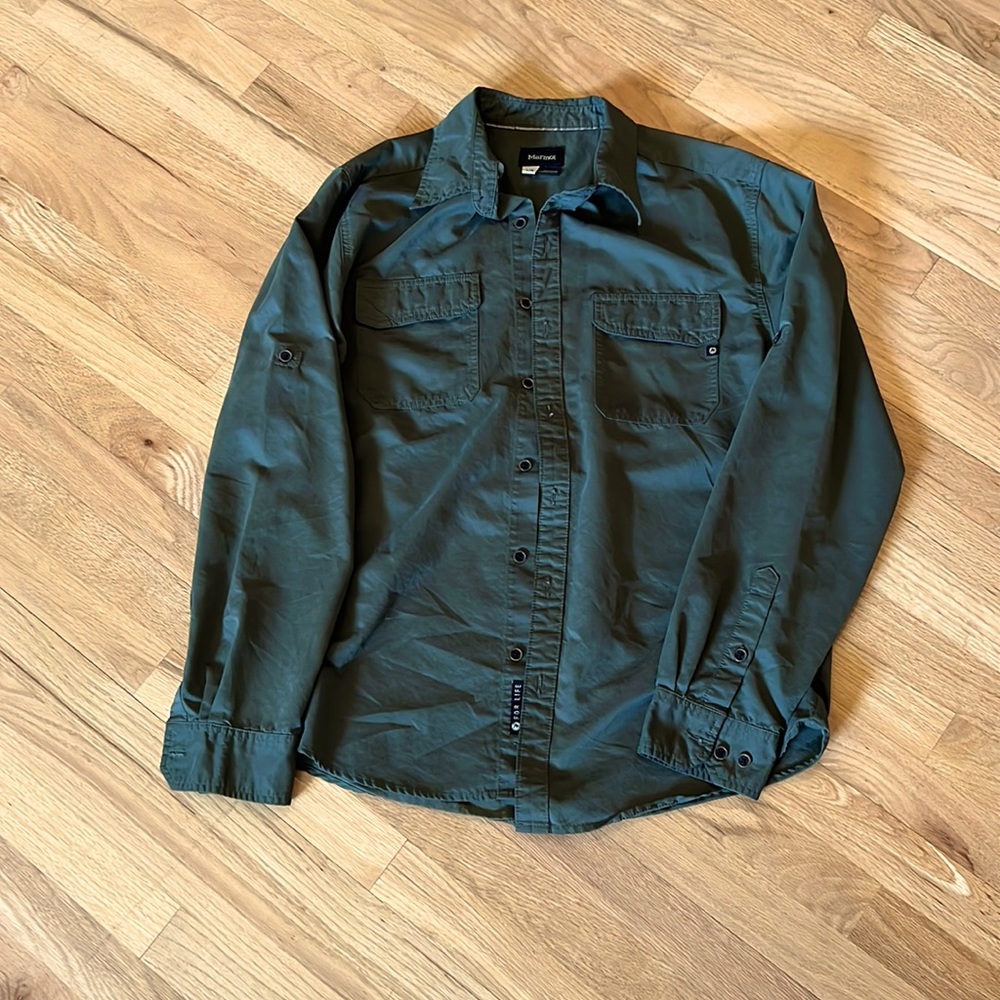 Marmot Expedition Travel Shirt - Green Men’s Large